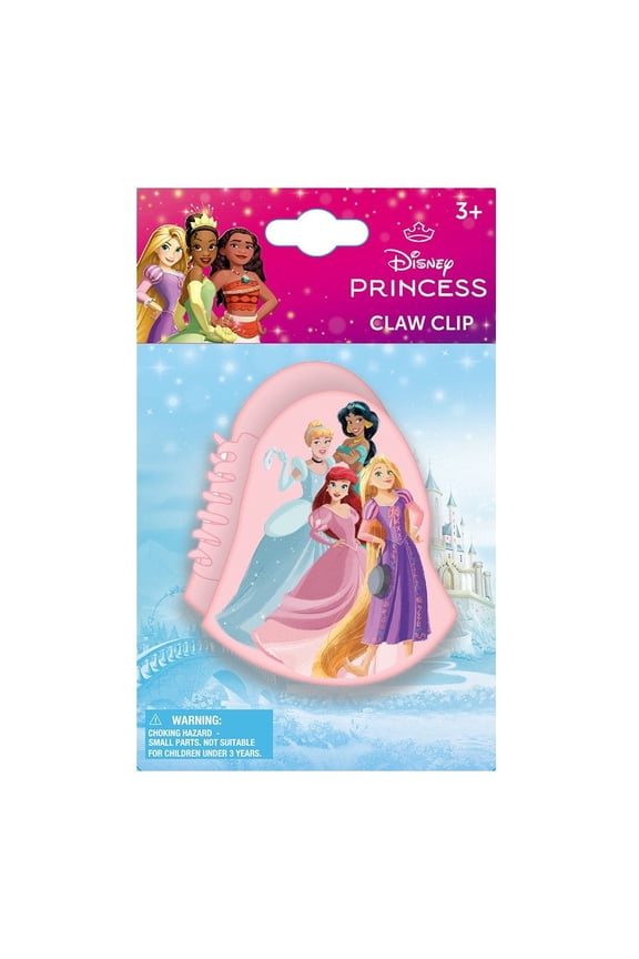 Princess Character Shaped Hair Claw Clip on Card