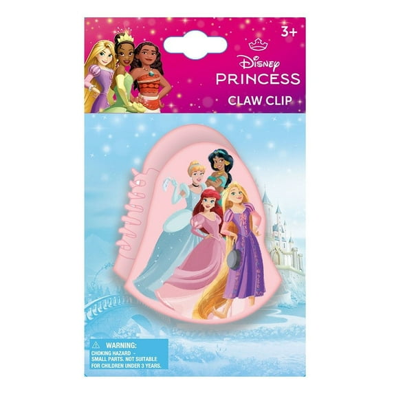 Princess Character Shaped Hair Claw Clip on Card
