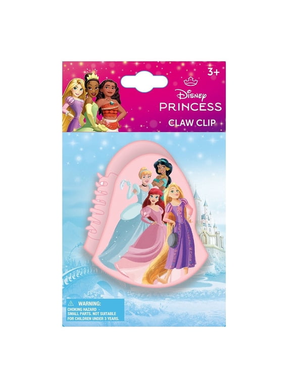 Princess Character Shaped Hair Claw Clip on Card