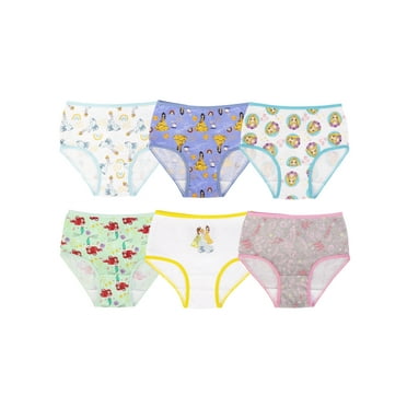Character Toddler Girl Briefs Underwear, 6-Pack, Sizes 2T-4T