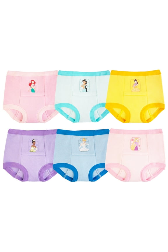 Character Toddler Girl Training Pants, 6-Pack, Sizes 2T-3T