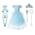 thumbnail image 1 of Princess Cinderella Costume Girls Dress Up With Accessories for 3-12 Years, 1 of 5