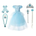 thumbnail image 1 of Princess Cinderella Costume Girls Dress Up With Accessories for 3-12 Years, 1 of 5