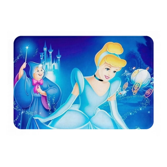 Princess Cinderella,Magic Kingdom Bathroom Rugs,Bath Mats for Bathroom Non-Slip,Super Soft and Water Absorbent,Microfiber Bath Rugs,Machine Wash Dry,Bathroom Rugs for Bathroom Floor,Tub and Shower,16