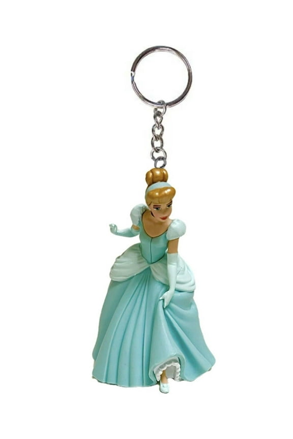 Princess Cinderella & Slipper Key Ring Keychain Figurine Figure Charm Ornament New