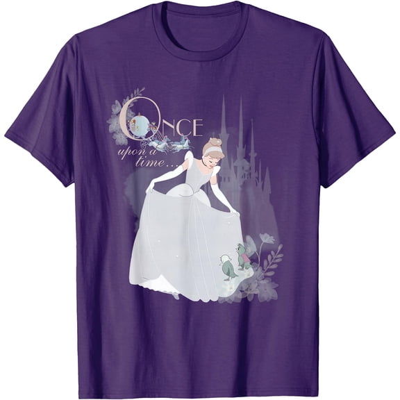 Princess Cinderella Vintage Once Upon a Time DTG Print Unisex T-Shirt