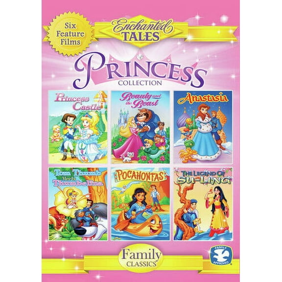 Princess Collection: Princess Castle, Beauty And The Beast, Anastasia,Tom Thumb Meets Thumbelina, Pocohontas, And The Legend Of Su-Ling (DVD), Golden Films, Kids & Family
