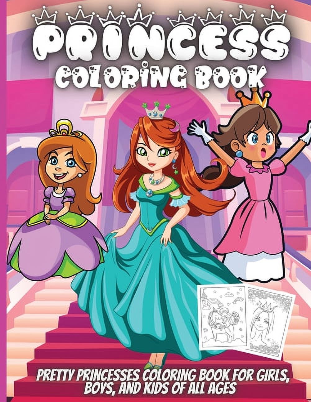 Princess Coloring Book Cute Princess Coloring Book for Toddlers