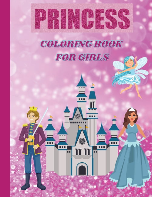 100 Beautiful Princess Coloring Book: Fun and Relaxing Beautiful Pages |  Stunning Patterns Adult and Kids Coloring Book | Stress Relieving Princess