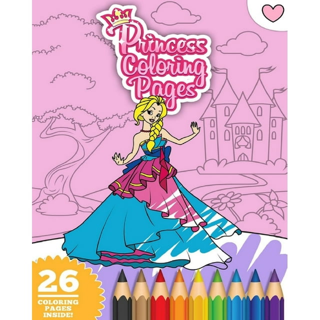 Princess Coloring Book: For Kids Ages 4-8 (Awesome Designs): a great ...