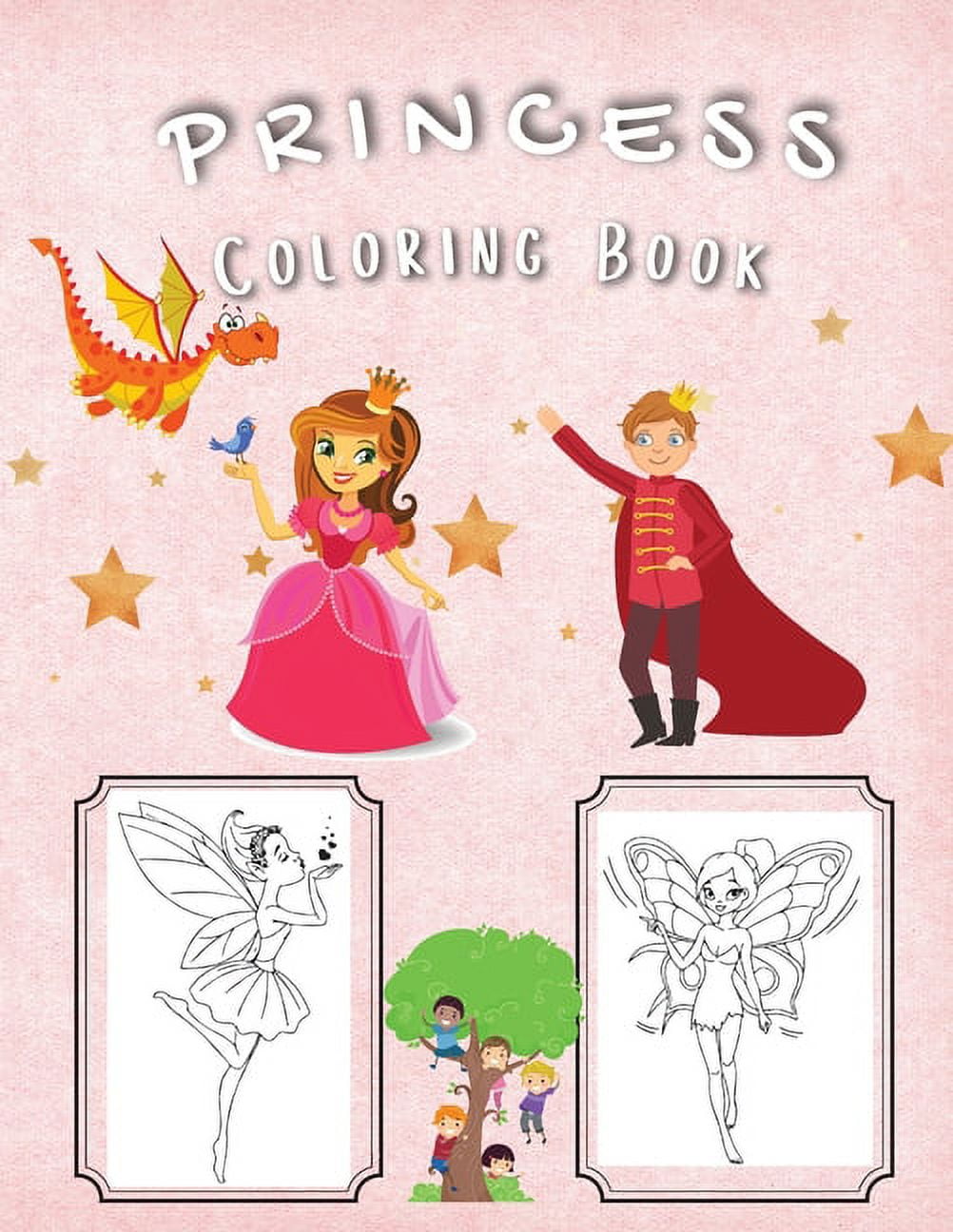 Princess Coloring Book: Coloring Pages of Princess for Girls | Coloring Book with Easy, Fun and Relaxing Images for Toddlers | Beautiful Coloring Pages with Princesses [Book]