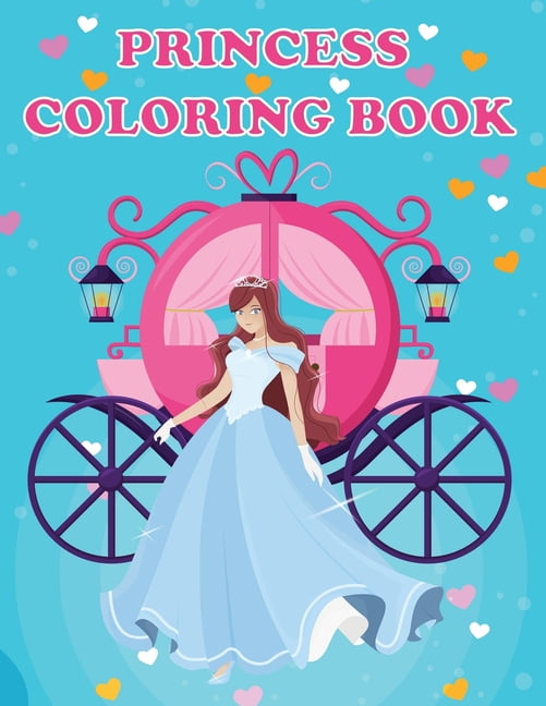 Princess Coloring Book For Kids Ages 4-8: A Fun Beautiful Princess Coloring  (Paperback)