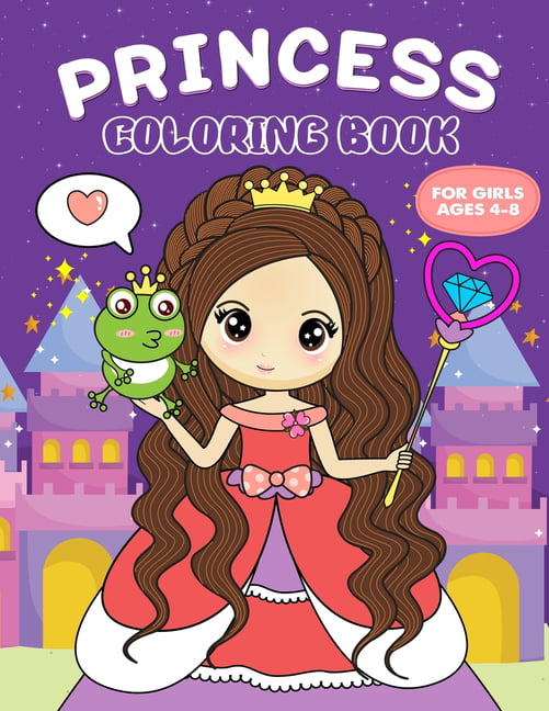 Princess Coloring Book: For Kids Ages 4-8, 9-12 (Coloring Books for Kids  #13) (Paperback)