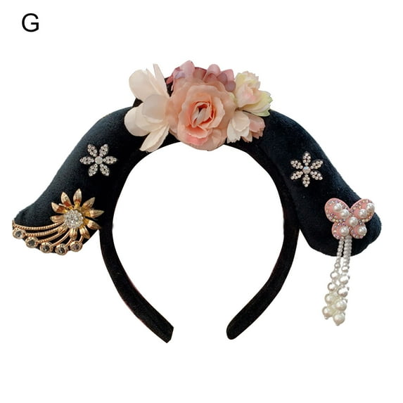 Princess Cosplay Hair Hoop | Chinese Ancient Style - Girl's Flower Tassel Bow Headband