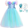 thumbnail image 1 of Princess Costume for Girls Cinderella Fancy Party Dress Up Cosplay Outfit, 1 of 6