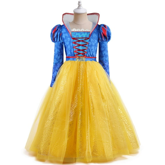 Princess Costume for Girls Kids Outfit for Halloween Birthday Party Cosplay Dress