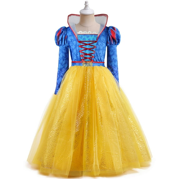 Princess Costume for Girls Kids Outfit for Halloween Birthday Party Cosplay Dress