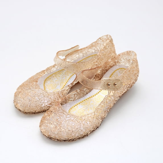 Princess Costumes Jelly Flats Shoes for Little Girls, Toddler or Kids