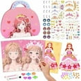 thumbnail image 1 of Princess Craft Kit Makeup, 2025 New Painting & Princess Book Makeup Craft Kits Foil Art Books, Craft DIY Makeups DIY, Kids Makeups Sets for Girls 5-8 (1pcs), 1 of 7