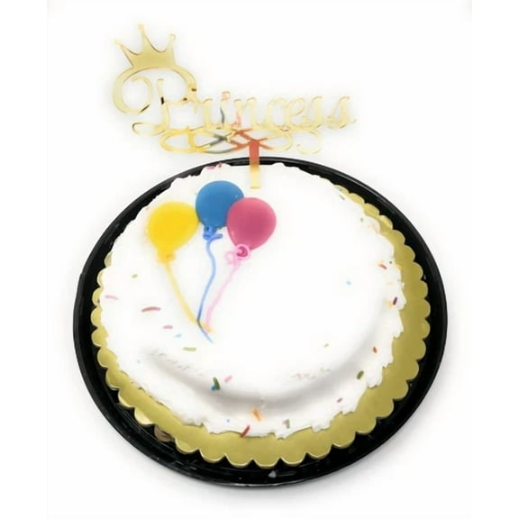 Princess Crown Birthday Cake Topper Acrylic Baby Shower, Gender Reveal Party...