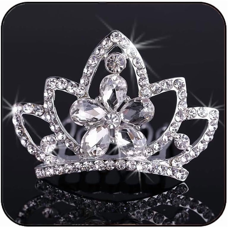 6159 30 Pcs Silver Crystal Tiara Bulk Rhinestone Queen Tiara Comb Princess SEXY BEAUTY QUEEN CRYSTAL RHINESTONE TIARA CROWN HAIR COMBS  main image 4