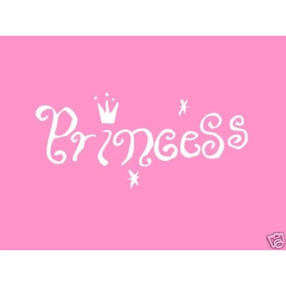 Princess Crown Girls Kids Bedroom Vinyl Wall Art Decal Baby Nursery Home Decor