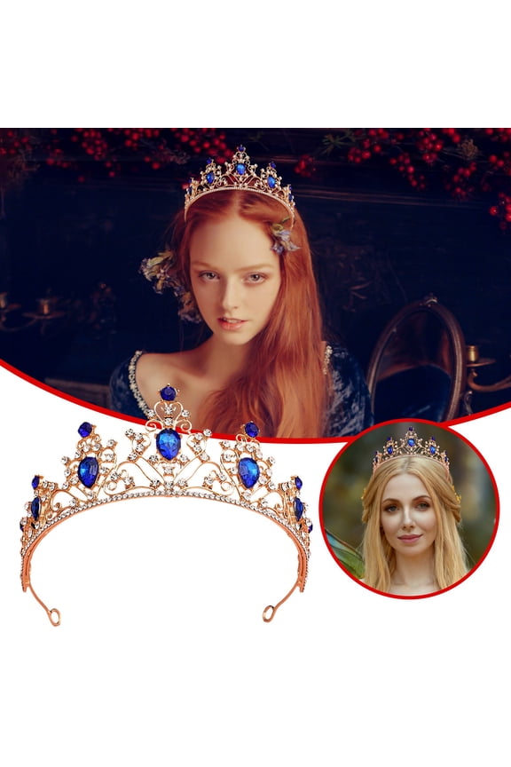 Princess , for Women Pageant Rhinestone Headband Silver Hair Accessories for Women Birthday Wedding Carnival Party gifts