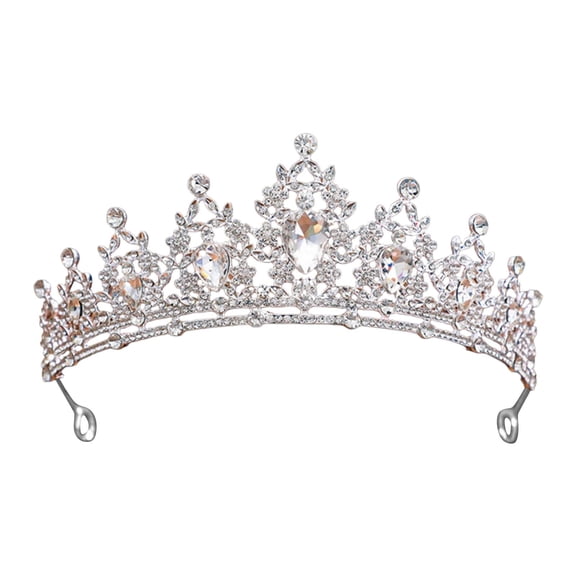 Princess Girls Headband Hair Hoop Rhinestone Pearl Head for Women Girls Wedding Prom Party Christmas Gifts