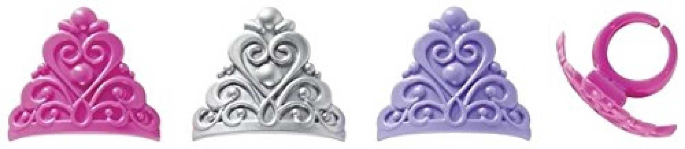 Princess Crown Tiara Royal Birthday Party Cupcake Rings - 24 ct ...