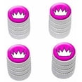 thumbnail image 1 of Princess Crown Tiara Tire Rim Wheel Aluminum Valve Stem Caps, Multiple Colors, 1 of 1