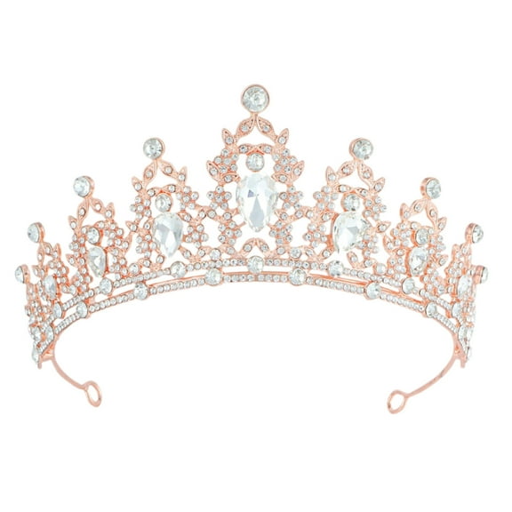 Princess for Women & Girls - Glamorous Rhinestone Set for Weddings, Birthday, Prom | Bridal Headpiece with Metal Base | for Quinceanera, Pageant & Party Events