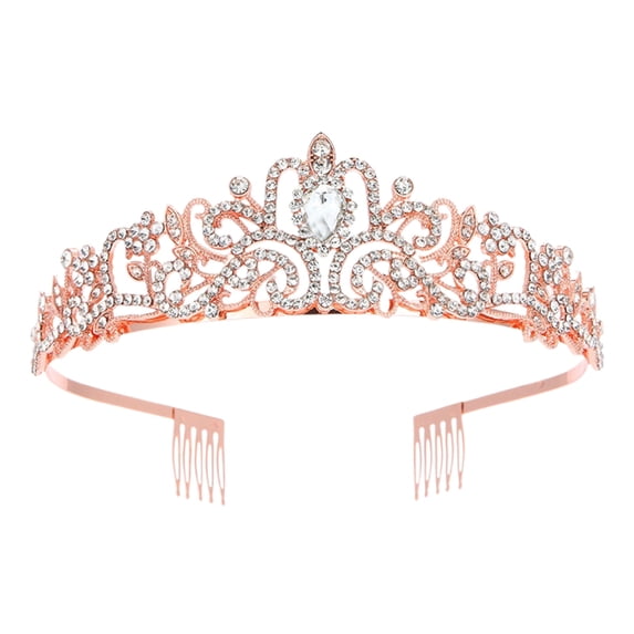 Princess for Women & Girls - Glamorous Rhinestone Set for Weddings, Birthday, Prom | Bridal Headpiece with Metal Base | for Quinceanera, Pageant & Party Events