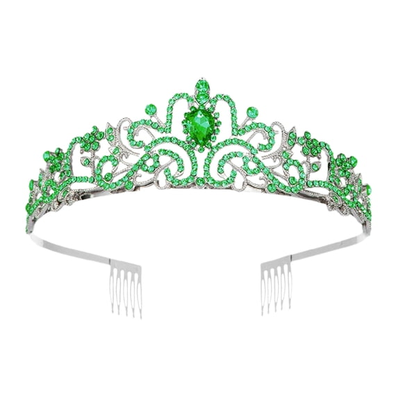 Princess for Women & Girls - Glamorous Rhinestone Set for Weddings, Birthday, Prom | Bridal Headpiece with Metal Base | for Quinceanera, Pageant & Party Events