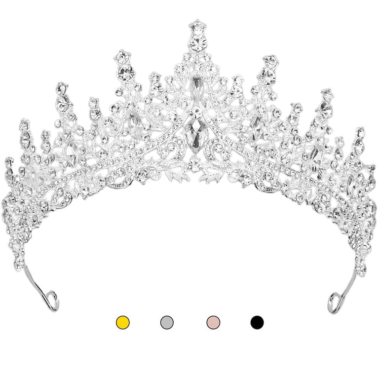 Princess Crowns and Tiaras for Girl Rhinestone Crowns for Birthday Amazon.com: Princess Crowns and Tiaras - Crystal Princess  main image 3