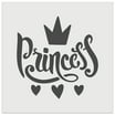 Little Princess Cursive with Crown and Hearts DIY Cookie Wall Craft ...