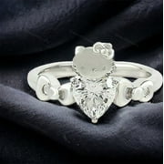 SHREENATHJEWELRY Princess Cut Aquamarine Ring Art Deco Women Customized Jewelry Diamond Cluster Engagement Ring 9k Rose Gold Promise Ring Special Gifts Ring