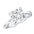 thumbnail image 1 of Rosec Jewels Princess Cut Moissanite Solitaire Engagement Ring - 8 mm - 3 Carat - D-VS1 Grade, 10K White Gold, US 8.00, 1 of 9
