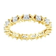 thumbnail image 1 of AFFY Princess Cut Natural Diamond Full Eternity Band Ring In 14K Solid Yellow Gold (0.75 Ct), Size-10.5, 1 of 1