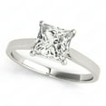 thumbnail image 1 of Princess Cut Solitaire Engagement Ring 925 Silver, 1 of 4