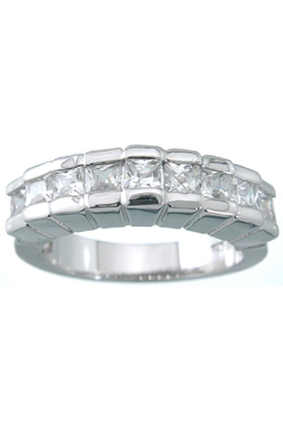 Princess Cut Sterling Silver Rings for Women Make Great Anniversary Gifts for Her