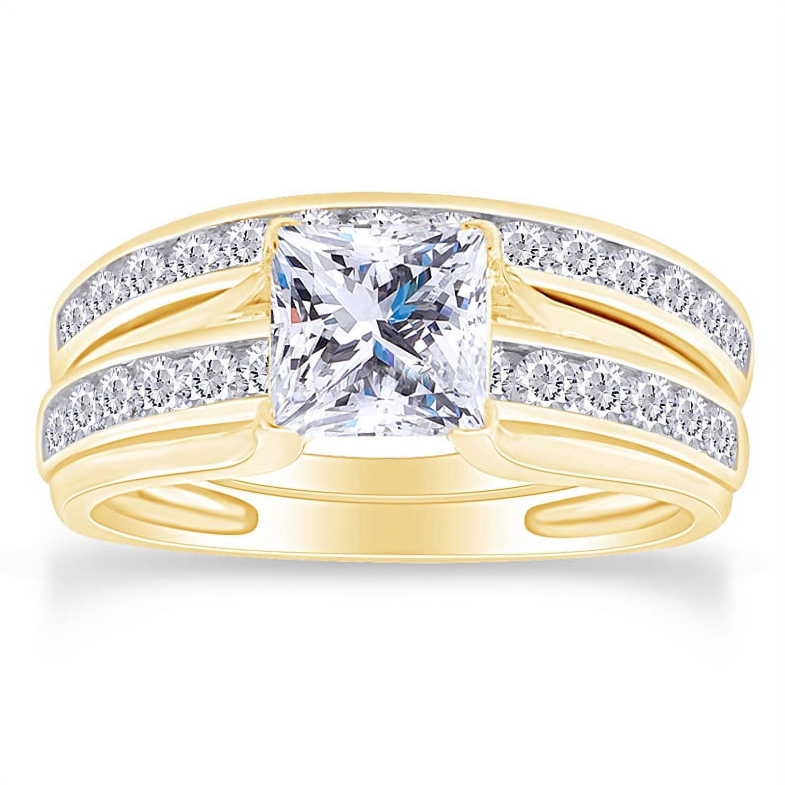 Shop-iGold Square Block Pinky Ring 14k Real White Gold Finish CZ Shop-iGold Square Block Pinky Ring 14k Real White Gold Finish CZ