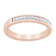 thumbnail image 1 of AFFY Princess Cut White Natural Diamond Engagement Wedding Ring In 14K Solid Rose Gold (0.62 Ct), Ring Size-7, 1 of 1