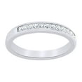 thumbnail image 1 of AFFY Princess Cut White Natural Diamond Engagement Wedding Ring In 14K Solid White Gold (0.62 Ct), Ring Size-7, 1 of 1