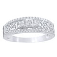 thumbnail image 1 of AFFY Princess Cut White Natural Diamond Three Stone Wire Ring in 10k Solid Gold, 1 of 1