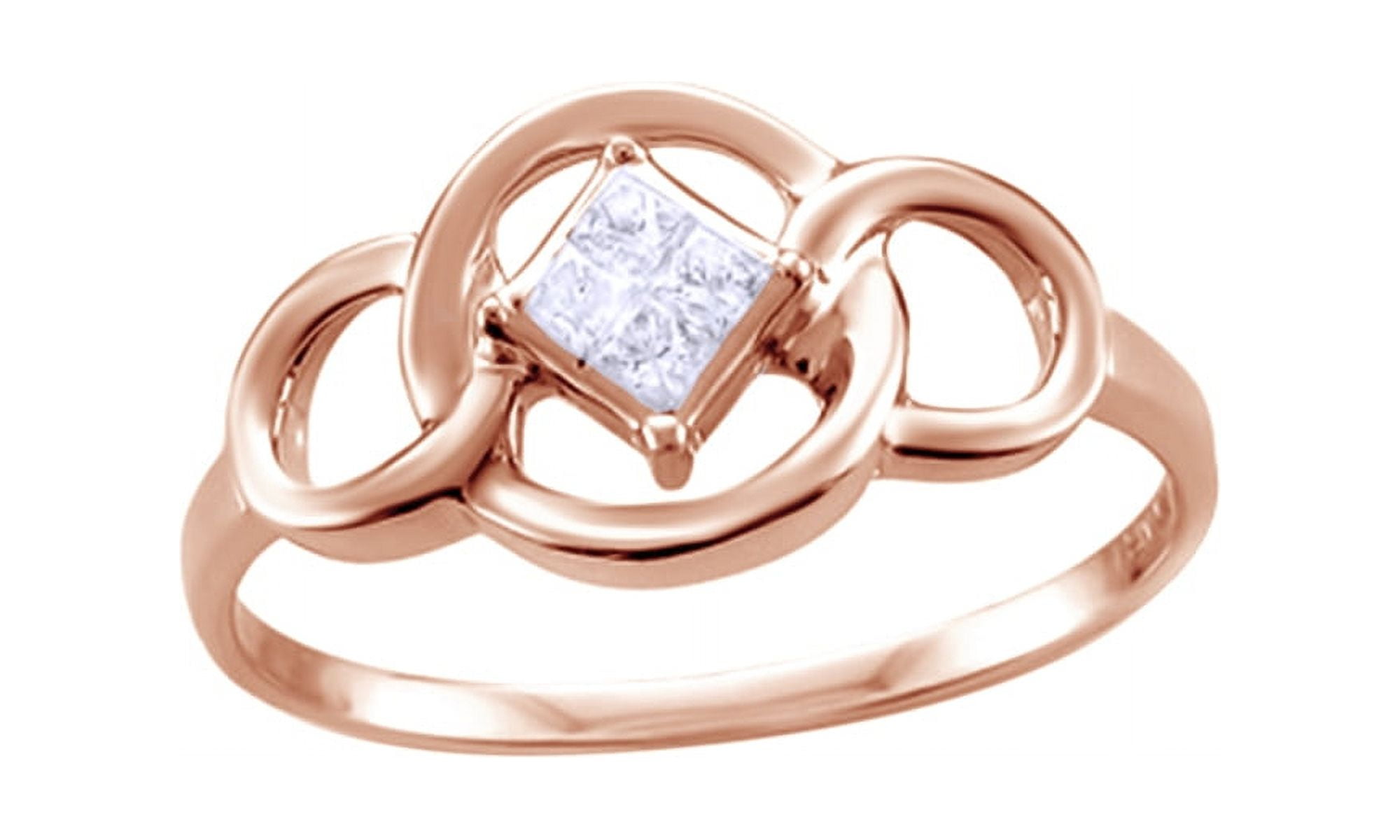 Circle promise sale ring with engagement