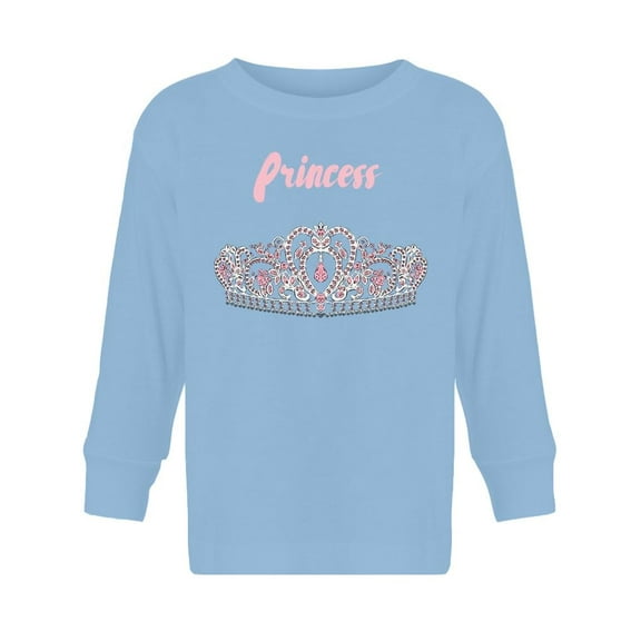 Princess Cute Diadem Design Long Sleeve Toddler - Toddler Long Sleeve Tee