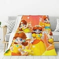 thumbnail image 1 of Princess Daisy Fleece Blanket for Kids,Soft Warm Cozy Plush Blanket for Couch Bed Sofa,80"x60", 1 of 4