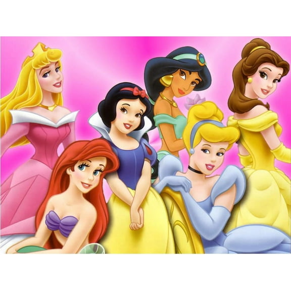 Princess Diamond Painting Kit, 12x16 Inch Full Drill 5D Diamond Painting Craft Canvas Picture Diamond Art for Adult Bedroom Wall Decor