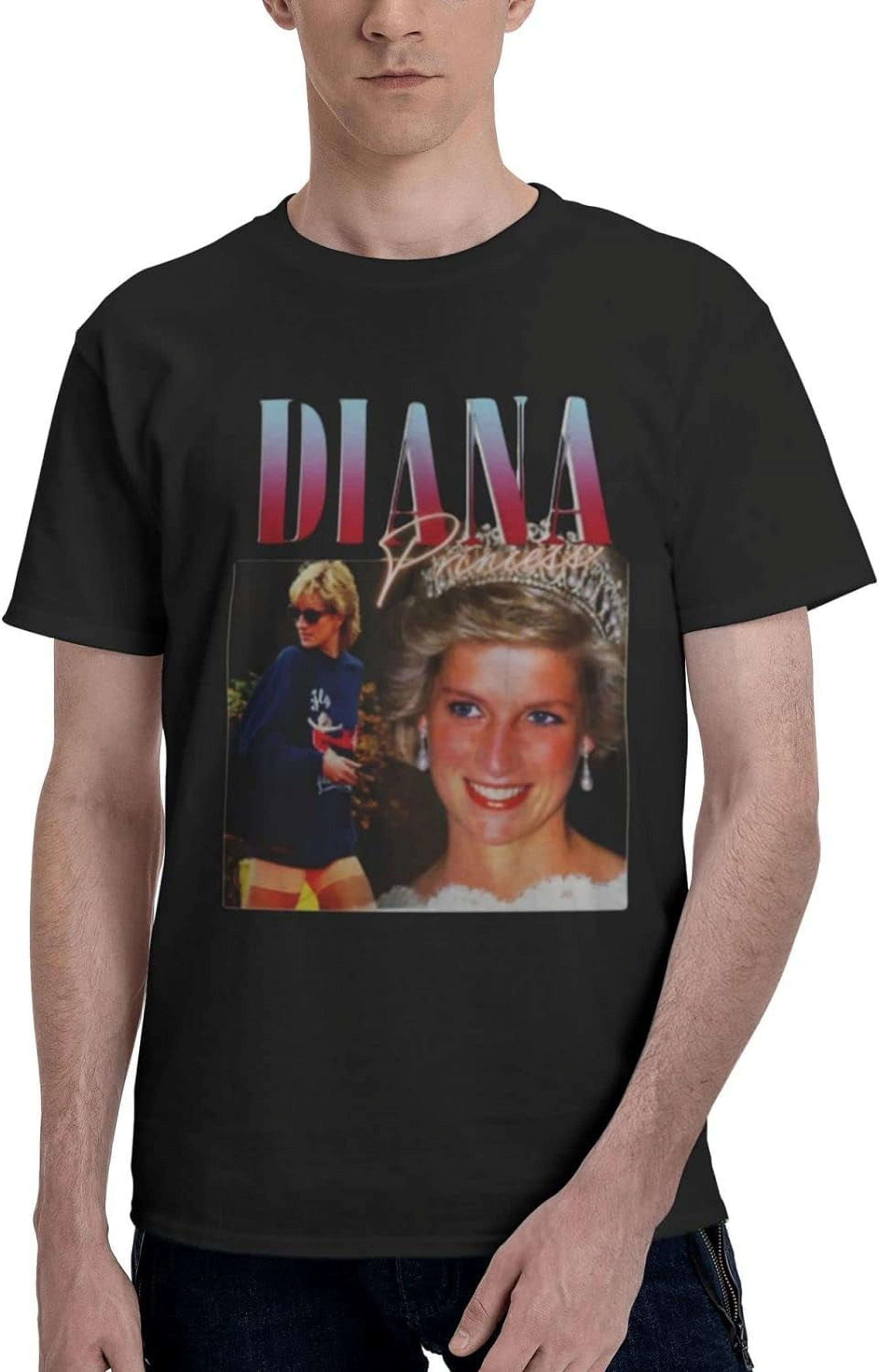 Princess Diana T Shirt Mens Classic Fashion Summer Round Neckline Short Sleeve Graphic T Shirts 2835