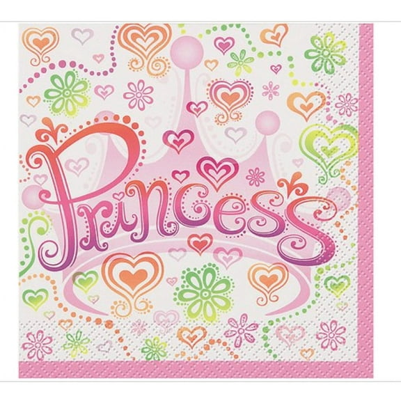 Princess Diva Beverage Napkins, 16ct